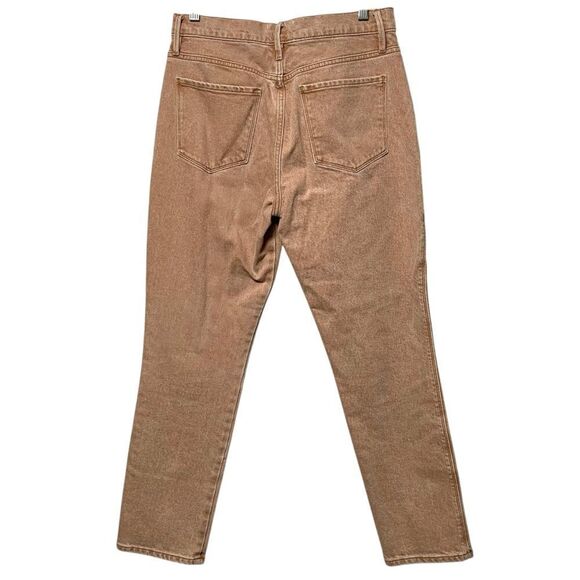 FRAME Le Sylvie Slender Straight Jeans in Sand 28 - Picture 6 of 8